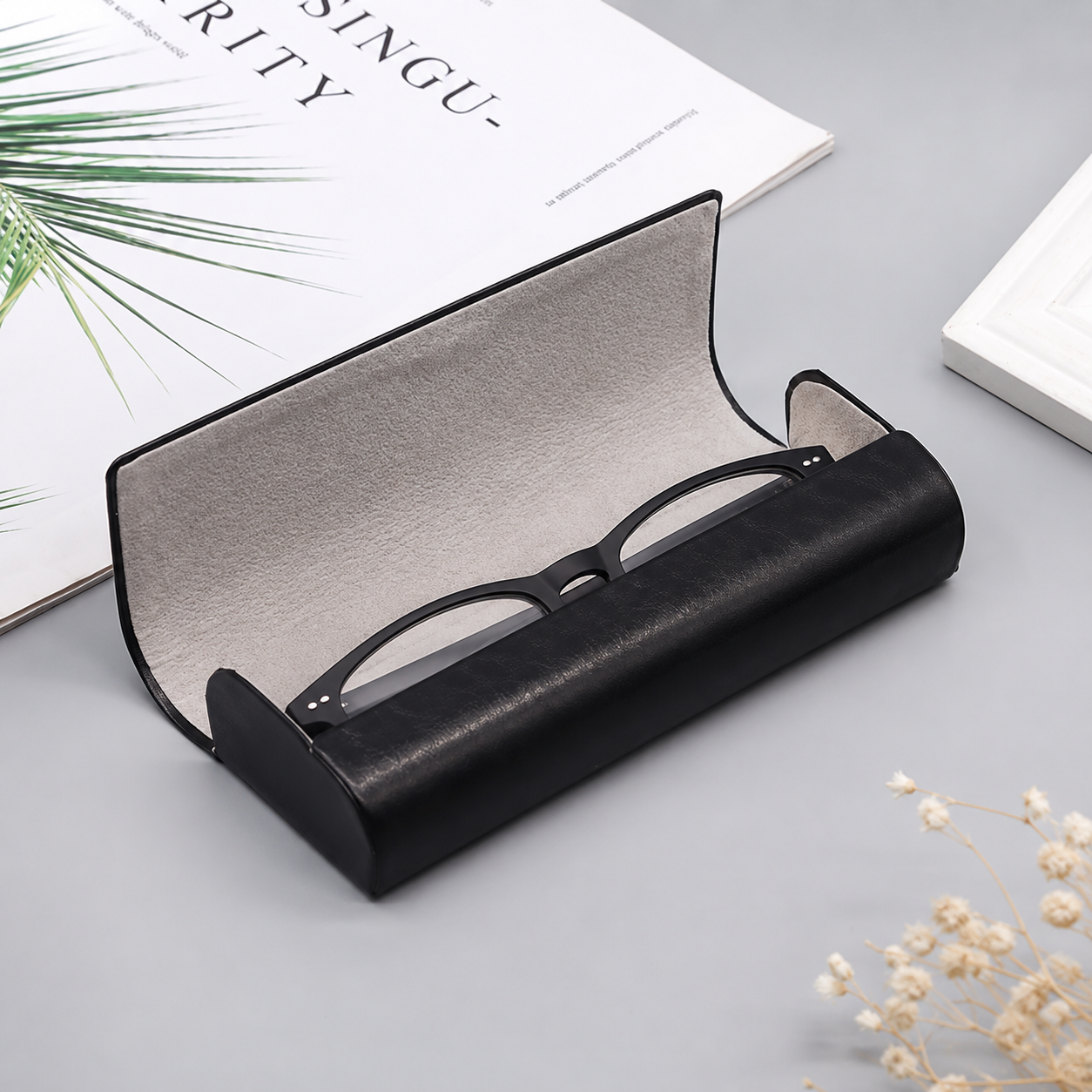 Black Classic Case – Étui à lunettes noir