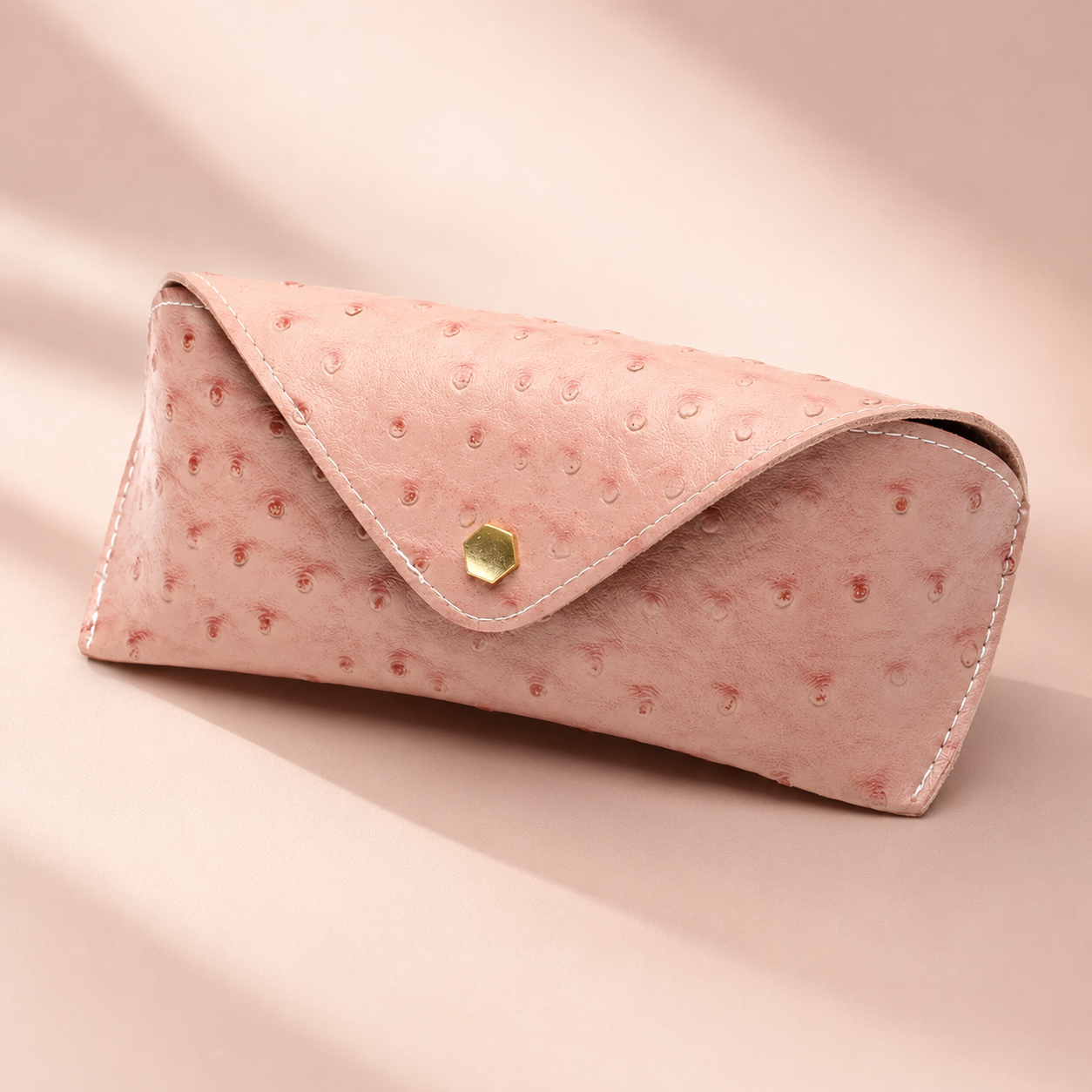 Blush Case – Étui à lunettes rose poudré