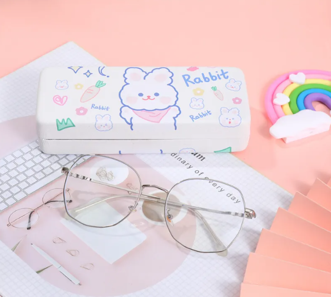 Bunny Cloud Case – Étui à lunettes pastel