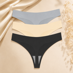 Lot de 3 strings invisibles sans couture ELYZOR