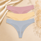 Lot de 3 strings invisibles sans couture ELYZOR
