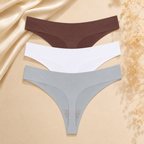 Lot de 3 strings invisibles sans couture ELYZOR