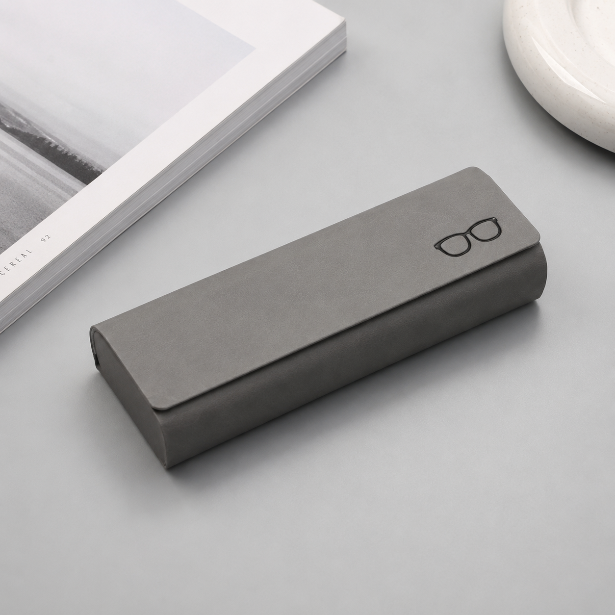 Grey Soft Case – Étui à lunettes gris
