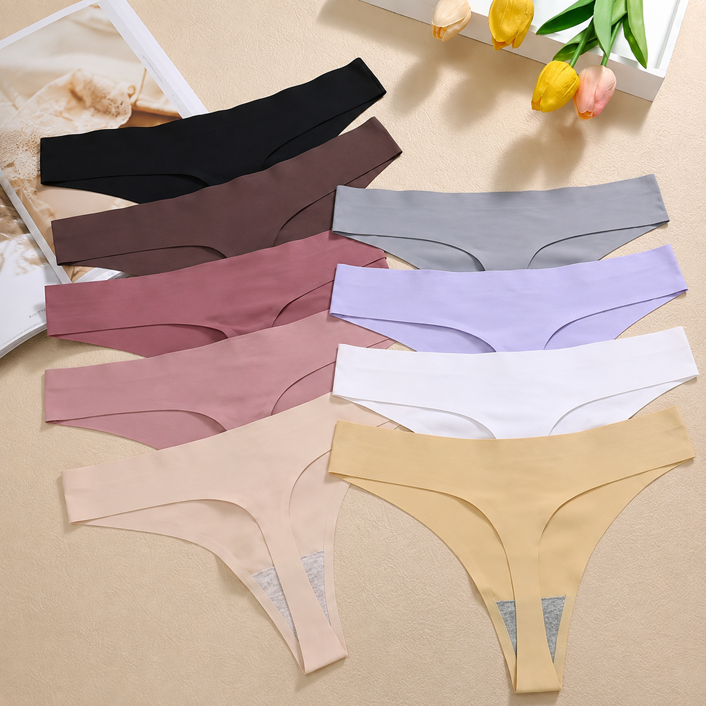 Lot de 3 strings invisibles sans couture ELYZOR