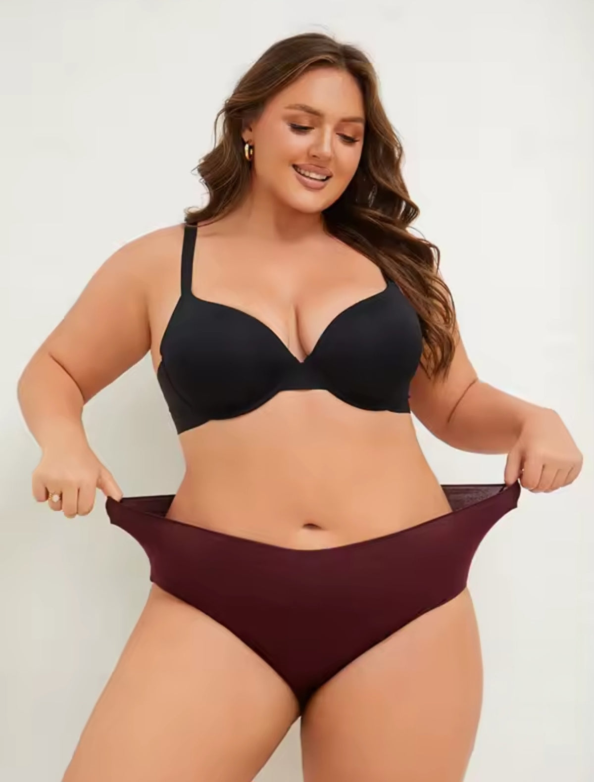 Lot de 4 culottes confort en coton stretch ELYZOR