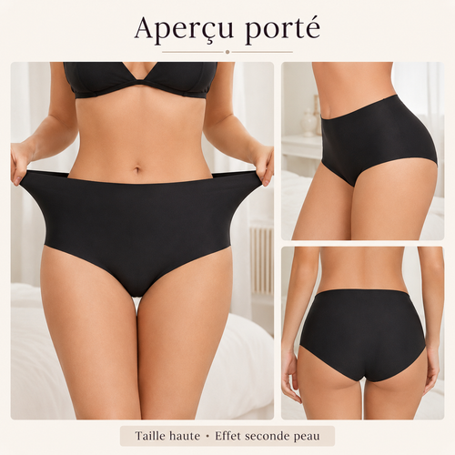 Lot de 2 culottes invisibles taille haute ELYZOR